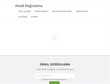 Tablet Screenshot of emaildogrulama.com